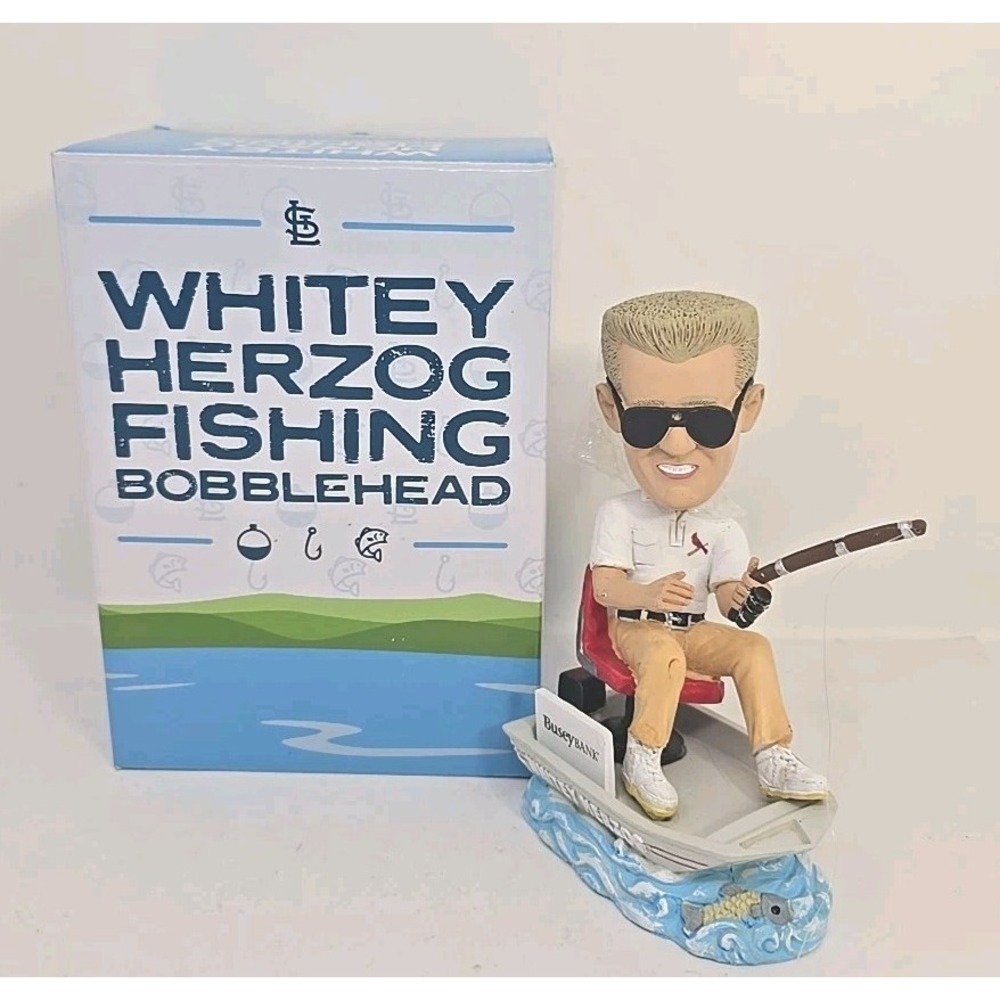 Whitey Herzog Statue Bobble Head St. Louis Cardinals Giveaway 2021 Boxed U282